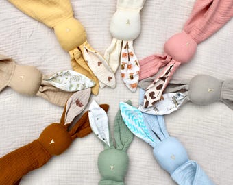 Cuddly bunny for baby | gift | birth | baptism | baby | baby shower | comfort blanket | security blanket