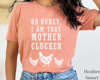 Funny Chicken Shirt For Women Farmer Chicken Shirt Funny Hen Shirting Sarcastic Chicken Tee Country Chickenshirt Chicken Gift Mother Hen Tee