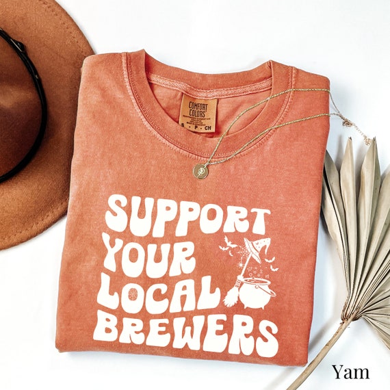 Comfort Colors® Funny Halloween Beer Shirt For Women Funny Halloween Barista Shirt Sarcastic Halloween Bartender Tee Witchy Shirt Brewery
