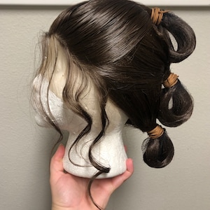 Rey Skywalker wig the force awakens inspired- Halloween Costume Cosplay