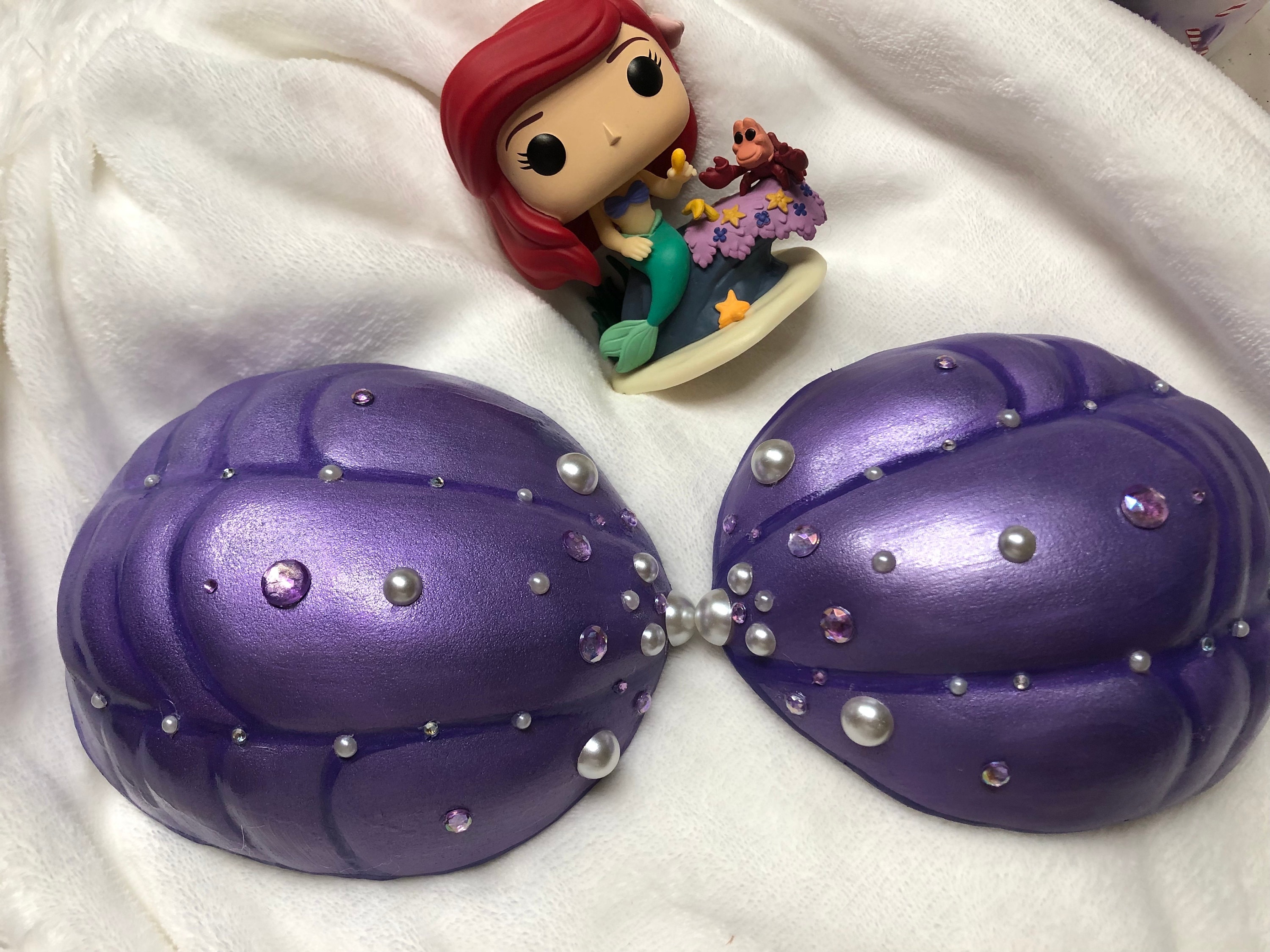 Little Mermaid Princess Ariel Inspired Shell Bra Top Costume for Cosplay,  Parties, Childrens Entertainers and More made to Order 