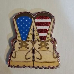Military boots badge reel