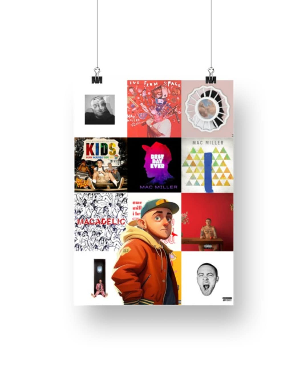 Mac Miller Poster, Mac Miller Album Cover Poster Digital Download, Album Poster Digital Download