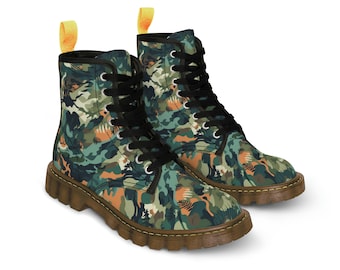 Men's Canvas Boots comfortable breathable Men's Camouflage Canvas Boots - Breathable Outdoor Footwear