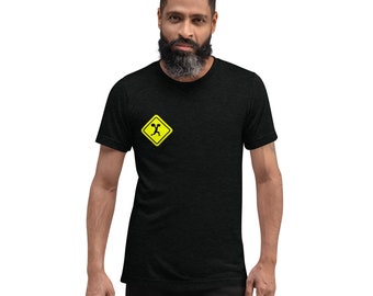 Achtung Heavy Lifts Ahead Logo Vorderseite Text Rückseite