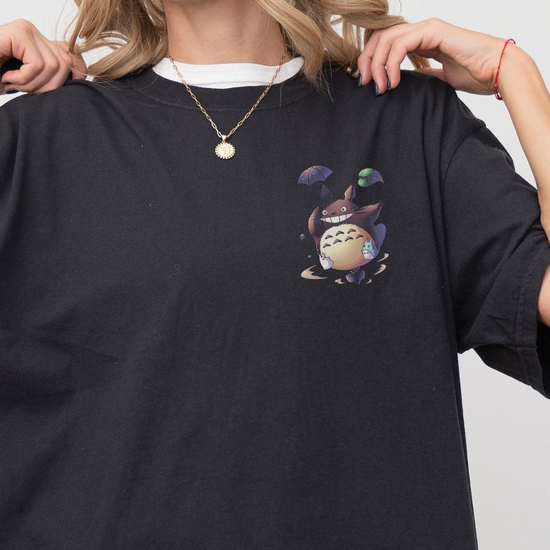 Totoro Shirt, Marine Blue Check