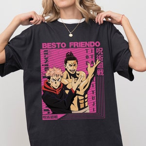 My Besto Friendo Shirt,JJK Merch,Besto Friendo Tee,Anime Shirt For Friend,Gift for Him,Toji Fushiguro,Gojo, Yuji Itadori,Aoi Todo,Friendship