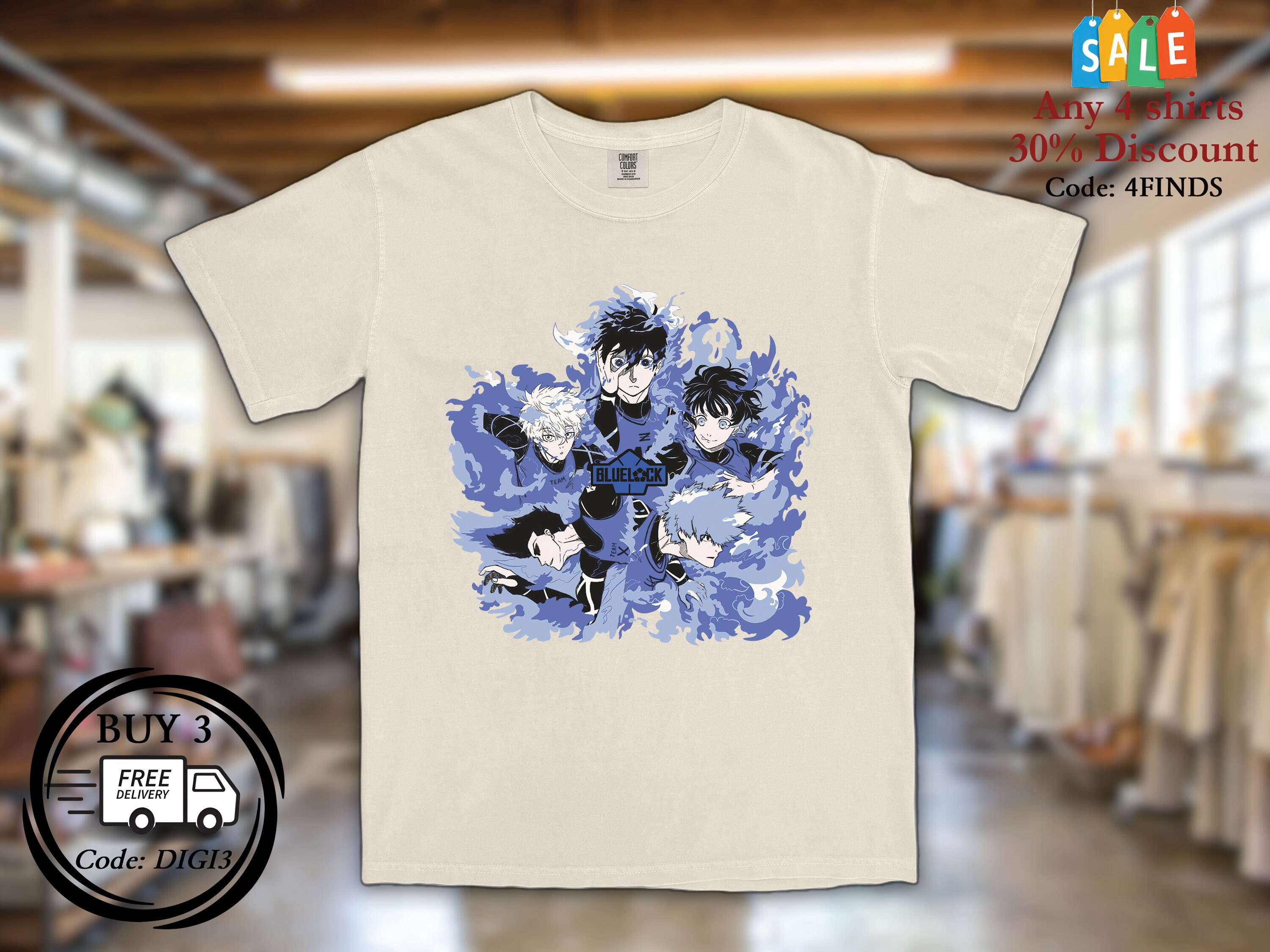 Rin Itoshi T-Shirt Isagi Yoichi T-Shirt Anime Bachira Meguru