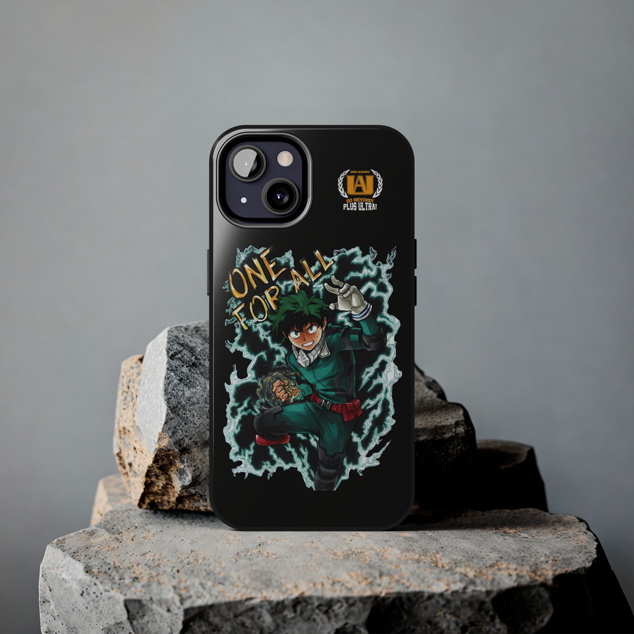 MHA iPhone Case,My Hero One For All,UA Academy,Tough Case,Wireless Charging,Hero Anime Phone Case For iPhone15,Deku,Midoriya Izuku,All Might