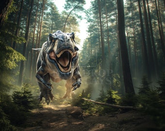 Dinosaur Digital Backdrop Fantasy Photography Background Whimsical Childrens Portrait Composite