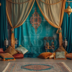Boho Digital Backdrop Luxo Fotografia Fundo Composto Foto Prop