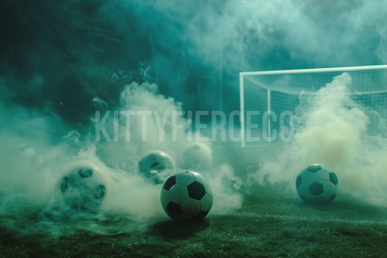 Fußball-Party Hintergrund 2,1 X 1,5 M – Sport Motto Fotohintergrund Für Kindergeburtstag & Dekoration