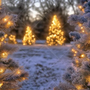 Christmas Digital Backdrop Winter Soft Focus Portrait Photography Background Composite Photo Prop
