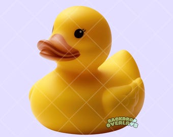 Rubber Duck Clip Art Digital Overlay Transparent Background PNG