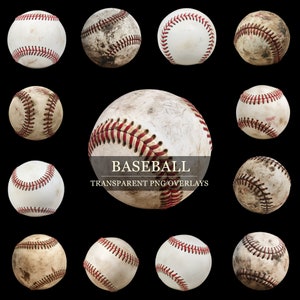 Baseball Przezroczyste nakładki PNG Vintage Baseball Clipart Grafika sportowa Nakładki fotograficzne Kompozytowe zdjęcie Edycja Cyfrowy scrapbooking