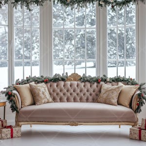Christmas Digital Backdrop Holiday Portrait Photography Background Composite Photo Prop