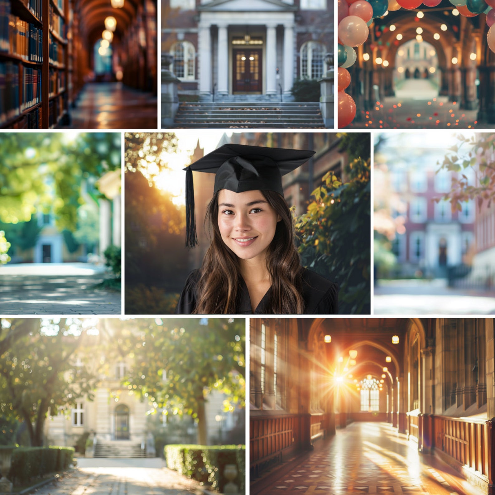 Graduation Digital Backdrops Professional Headshot Soft Focus ...