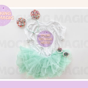 MAGICAL MOUSE EAR Mock - White T Shirt Mockup - Bella Canvas 3001 Mockup - Blank Shirt Mockup - Kids Toddler Youth Shirt Mockup - Mouse Ears