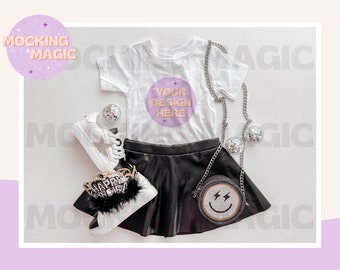 NYE SHIRT New Years MOCK - White Shirt Mockup - Bella Canvas 3001 Mockup - Blank Shirt Mockup - Baby Kids Toddler Youth Adult T Shirt Mockup