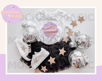 NYE SHIRT Año Nuevo MOCK - Maqueta de camisa blanca - Maqueta Bella Canvas 3001 - Maqueta de camisa en blanco - Maqueta de camiseta para adultos jóvenes y niños pequeños