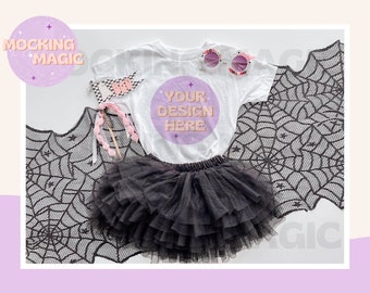 HALLLOWEEN SHIRT MOCK - Maqueta de camiseta blanca - Maqueta Bella Canvas 3001 - Maqueta de camisa en blanco - Maqueta de camiseta para adultos jóvenes y niños pequeños