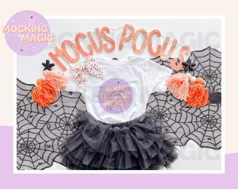 HALLLOWEEN SHIRT MOCK - Maqueta de camiseta blanca - Maqueta Bella Canvas 3001 - Maqueta de camisa en blanco - Maqueta de camiseta para adultos jóvenes y niños pequeños