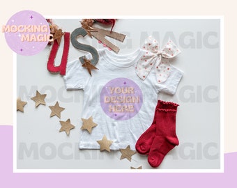 Maqueta de camiseta bohemia del 4 de julio, Maqueta de camiseta blanca, Maqueta de Bella Canvas 3001, Maqueta de camiseta en blanco, Maqueta de camiseta para bebés, niños, niños pequeños y jóvenes