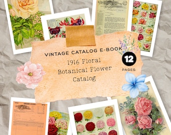 Katalog ogrodów Vintage Floral z 1916 r.: 12-stronicowa broszura o kwiatach (do pobrania w formacie PDF)