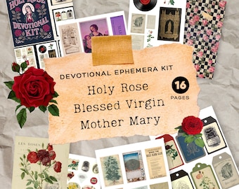 Zestaw pamiątkowych pamiątek katolickich: Święta Róża, Sztuka Serca (do druku w formacie PDF)