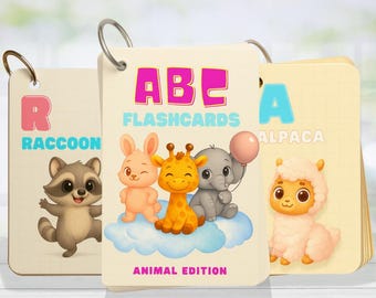 ABC Flashcards - Animal Edition