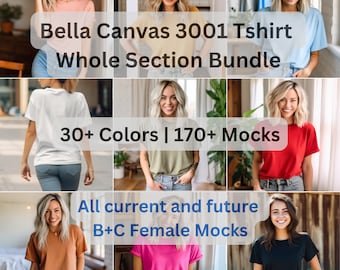 Bella Canvas Bundle-Shirt Mockup Bundle, Mockup Tshirt Mockup, Tshirt Mockup Bella Canvas Mockup Bundle, Tshirt Mockup Bella Canvas 3001