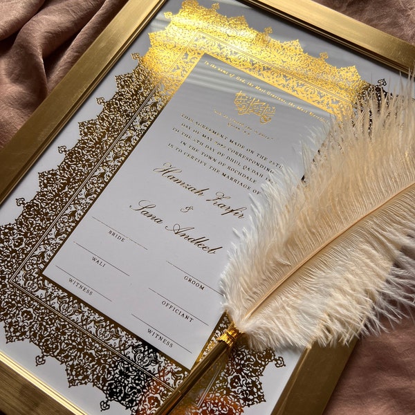Marriage Certificate Frame Etsy