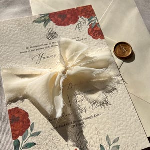 Huwelijksuitnodiging, Arabische Nikkah uitnodigen, goudfolie moslim huwelijksuitnodiging, moslim aangepaste bruiloft uitnodigen, bruiloft uitnodiging islam