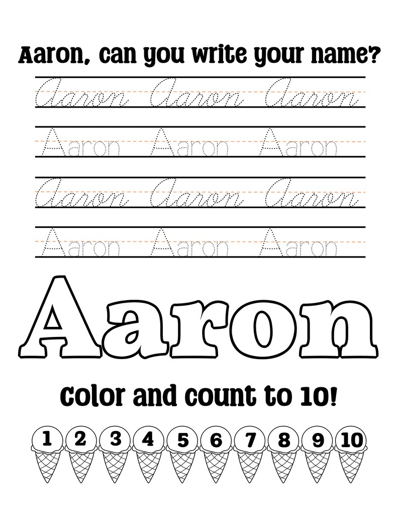 aaron-personalized-worksheets-for-toddlers-to-learn-name-etsy
