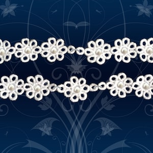 FSL Bracelet lace - 4x4hoop - Machine embroidery digitization, INSTANT DOWNLOAD/No.558A