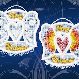 Angel fsl designs | In-The-Hoop - lace | angels 3d | 4x4hoop | 1 design | 2 variants | No.239 | Machine file | INSTANT DOWNLOAD