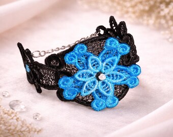Pulsera de flores 3D FSL / Diseño de bordado a máquina (descarga instantánea) n.° 65