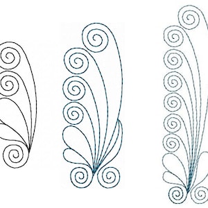 Border Quilt set 3 designs, single run, bean run, embroidery design, ith, 9 sizes, Machine embroidery file, INSTANT DOWNLOAD/ No.1370