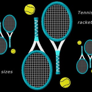 Tennis racket, sports embroidery No.1101, embroidery file, machine embroidery design/instant download