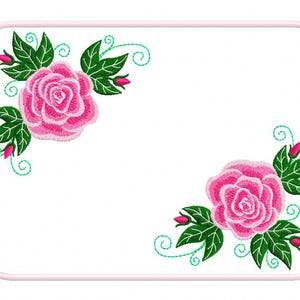 5 sizes Rose Coaster large, 10/11/12/13/14hoop ITH, roses, placemats - table setting, embroidery Machine file/INSTANT DOWNLOAD/ No.1229