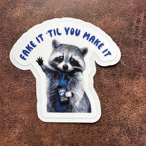 FakeIt|Meme|Sticker|Racoon