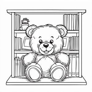 Adorable Teddy Bear Coloring Pages for Kids - Digital Download, Fun and Easy Coloring Activity | Printable PDF in US Letter & A4 Size
