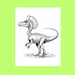 Dilophosaurus Coloring Pages - Printable Dinosaur Art, Digital Download ...