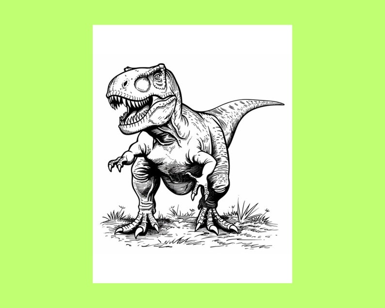 T-rex Coloring Pages - Detailed Tyrannosaurus Rex Coloring Sheets ...