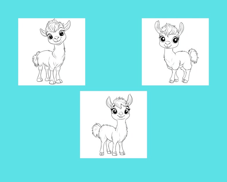 Adorable Llama Coloring Pages for Preschoolers | Printable Animal ...