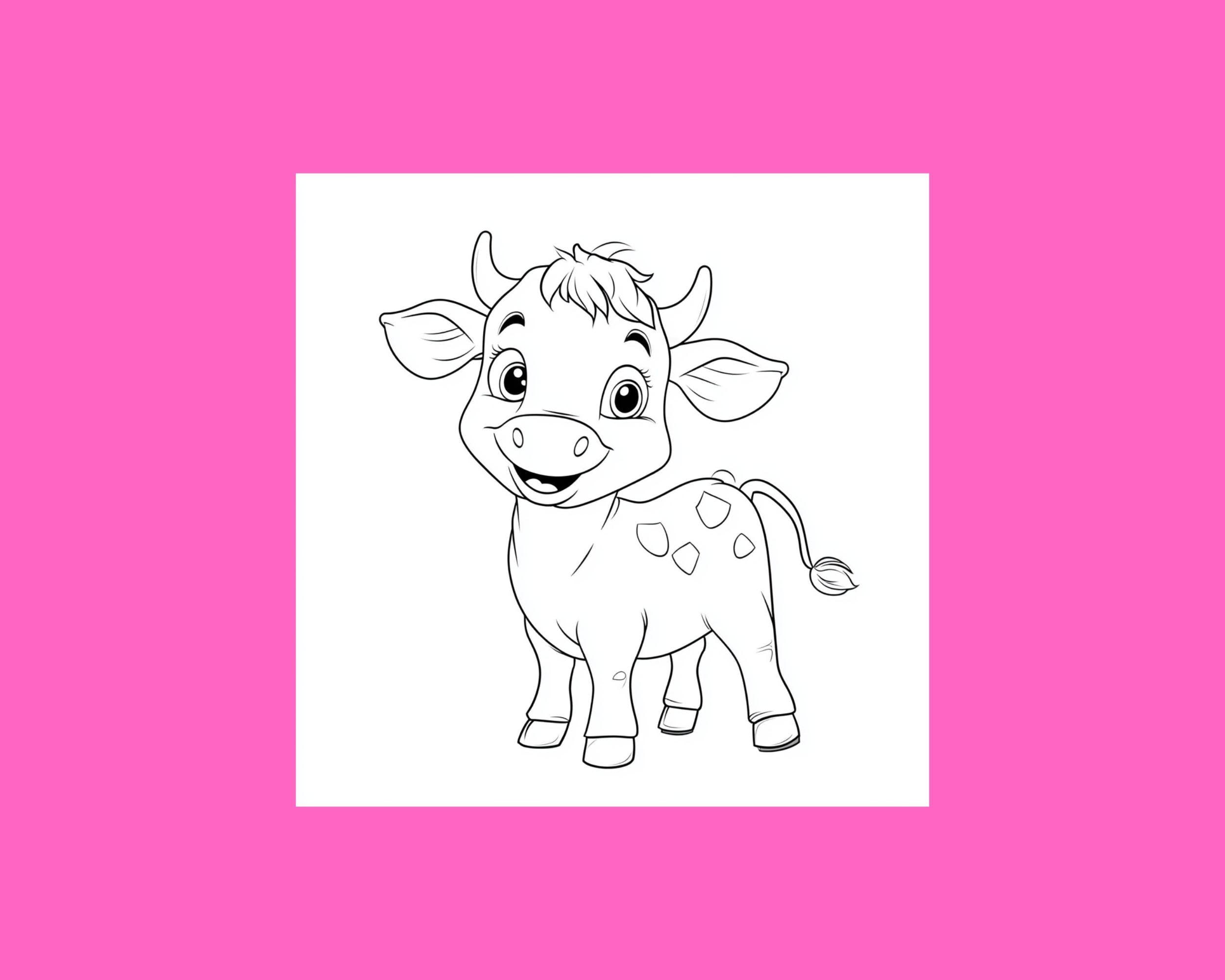 Cow Color Activity Cow Coloring Pages for Preschoolers: Farm Animal Activity (PDF Download ...