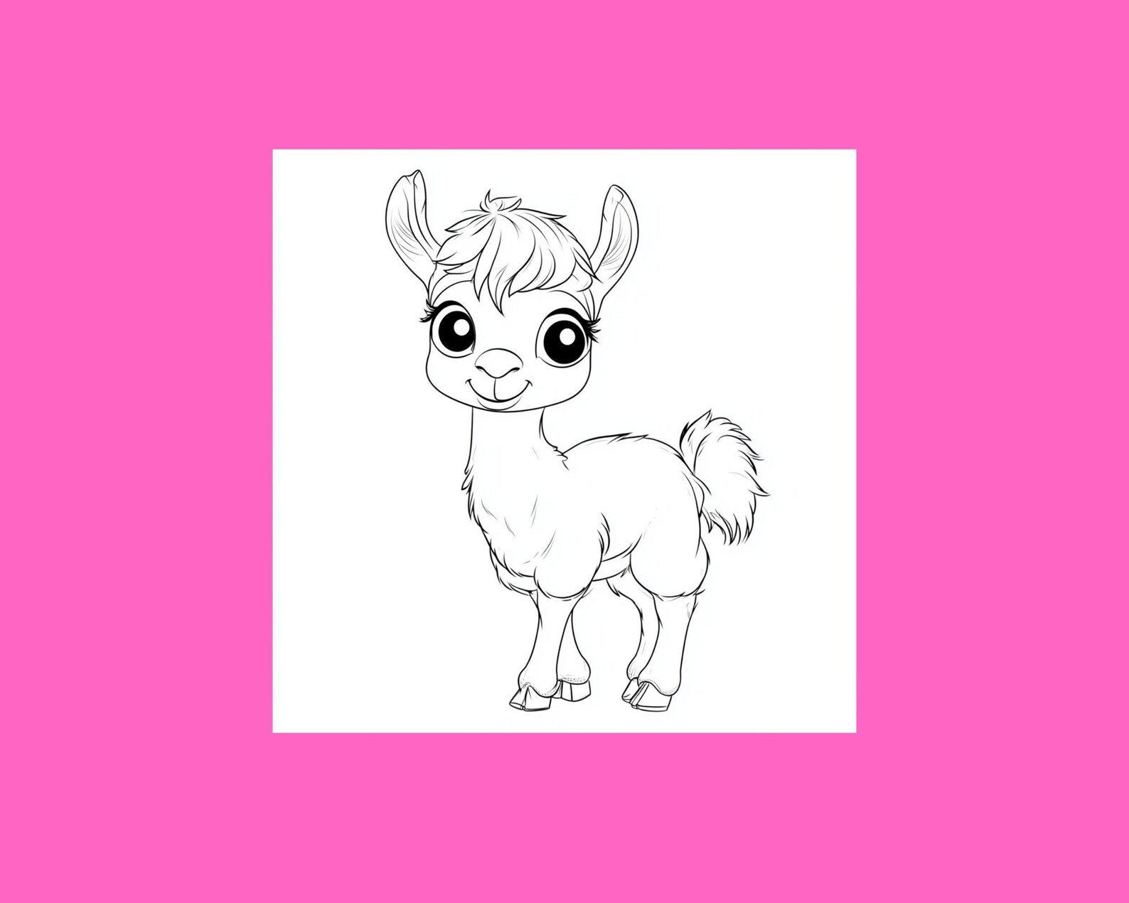Adorable Llama Coloring Pages for Preschoolers | Printable Animal ...