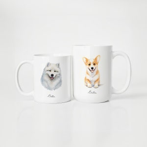 Custom Pet Mug, Personalized Dog Mug, Personalized Pet Mugs, Custom Cat Mug, Dog Dad Mug, Dog Gift, Cat Gift, Dog Coffee Cup, Dog Mom Mug image 1