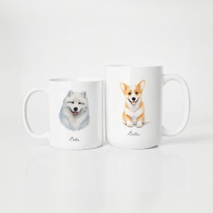 Custom Pet Mug, Personalized Dog Mug, Personalized Pet Mugs, Custom Cat Mug, Dog Dad Mug, Dog Gift, Cat Gift, Dog Coffee Cup, Dog Mom Mug