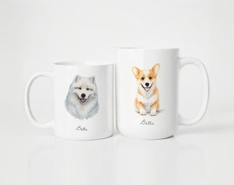 Mug personnalisé pour animal de compagnie, Mug chien personnalisé, Mugs personnalisés pour animal de compagnie, Mug chat personnalisé, Mug papa chien, cadeau chien, cadeau chat, tasse à café chien, mug maman chien